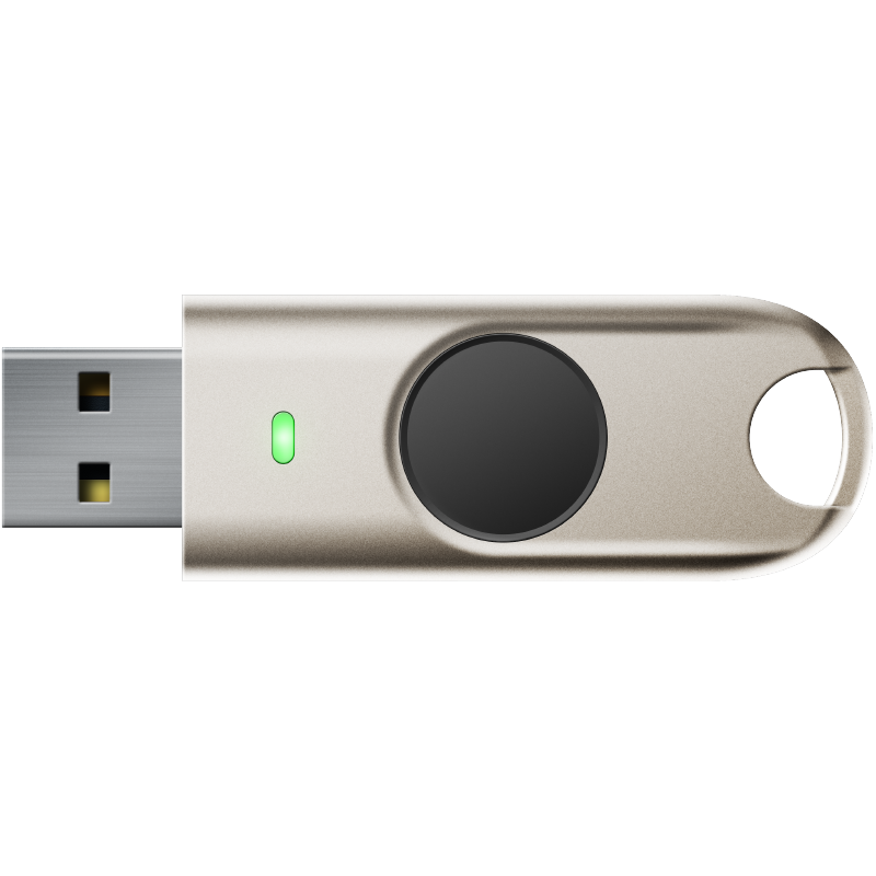 BioPass FIDO U2F FIDO2 Pro HOTP TOTP PIV WBF Fingerprint USB-A Security Key - K50 Pro