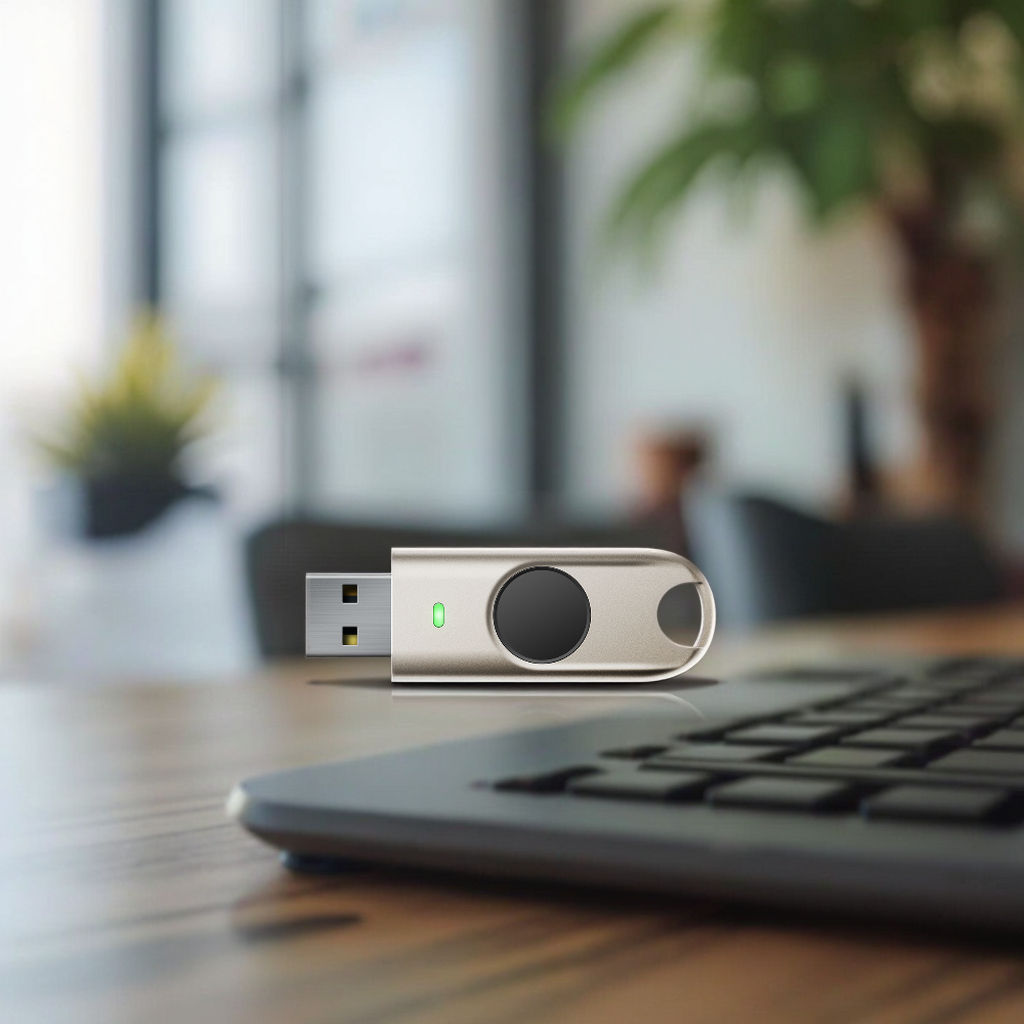 BioPass FIDO U2F FIDO2 Pro HOTP TOTP PIV WBF Fingerprint USB-A Security Key - K50 Pro